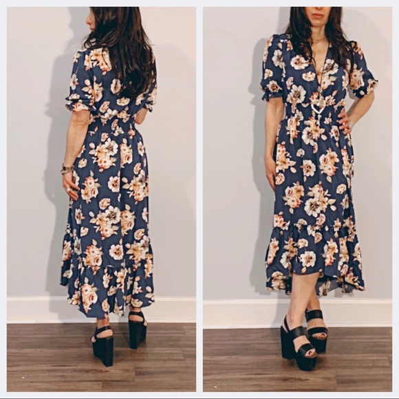 ✨LAST ONEAbsolutely gorgeous floral high low dress - Picture 6 of 8